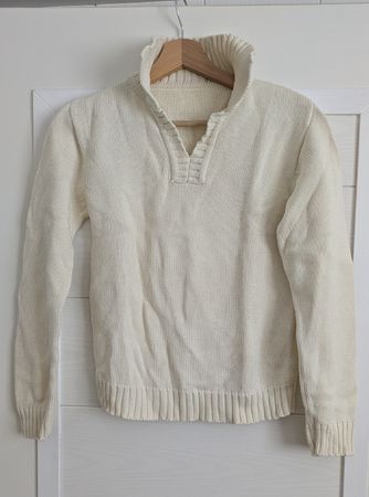 Pullover mit Kragen retro Gr. S