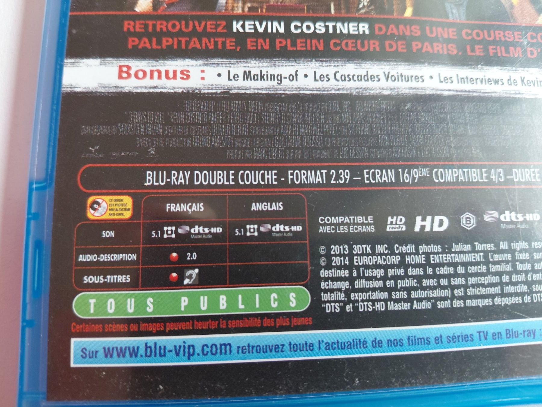 Tutti i DVDs: 3 DAY TO KILL – Usato da Denges venduto da Hellboy10 2