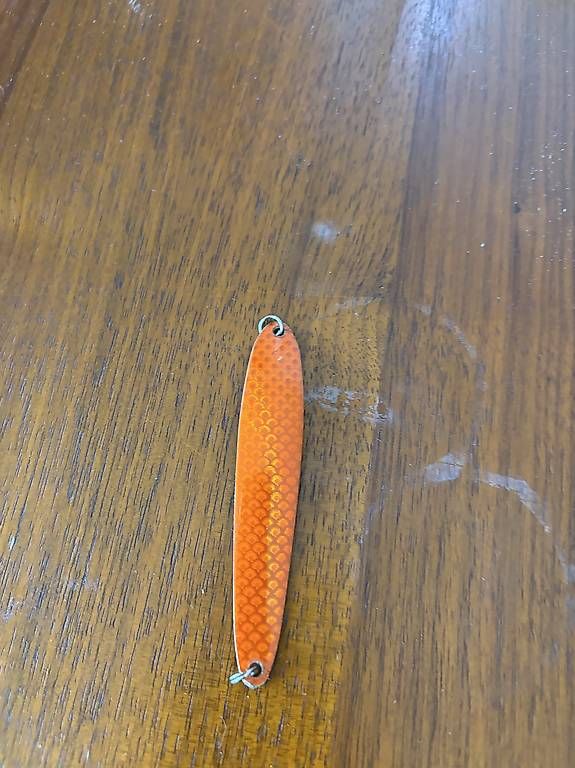 Cucchiai: Cuillère Swiss Pearl  modèle orange texturé – Usato da Grand-Lancy venduto da cuitcuit97