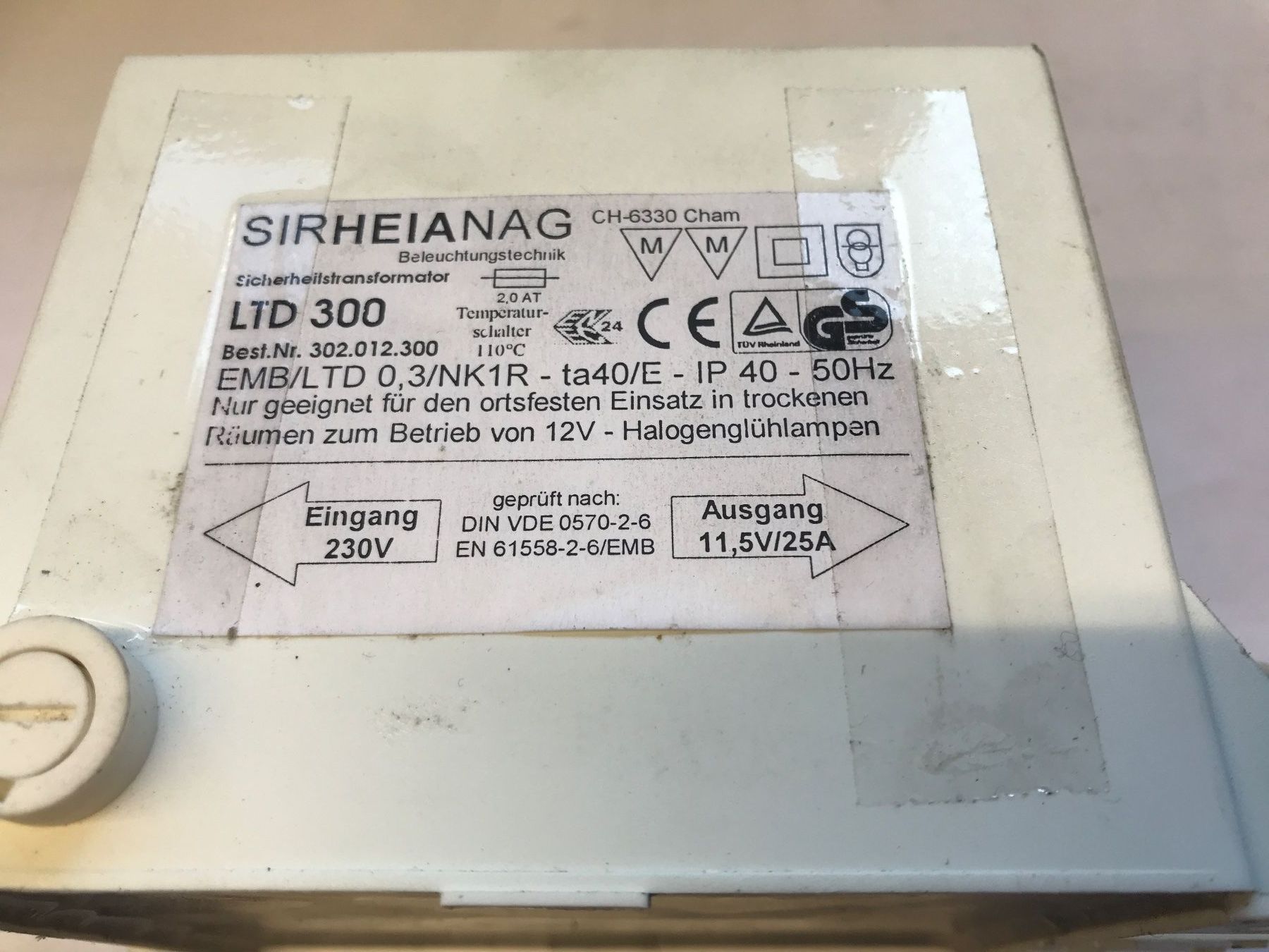 Konverter: Halogentrafo 230/12VAC – Gebraucht aus Küblis von hypofacto 1