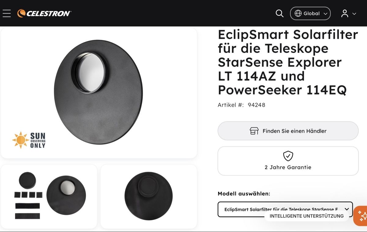 Celestron Telescopi: Teleskop Celestron StarSense Explorer LT114AZ – Nuovo e nell'imballaggio originale da Zürich venduto da giraffe123 9