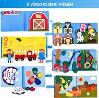 Montessori 3D Aktivitätsbuch Sensorisches Spiel 1-6Jährige