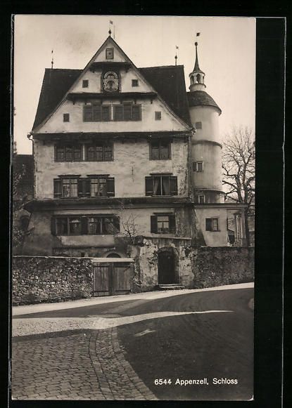 Cartoline postali: AK Appenzell, Partie am Schloss – Usato da Berlin venduto da bartko-reher