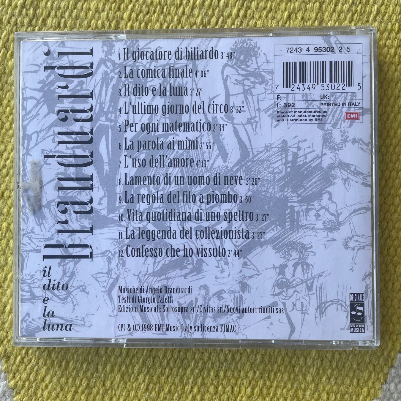 CDs: ANGELO BRANDUARDI-IL DITO E LA LUNA – Gebraucht aus Rorschacherberg von CD-Roli 1