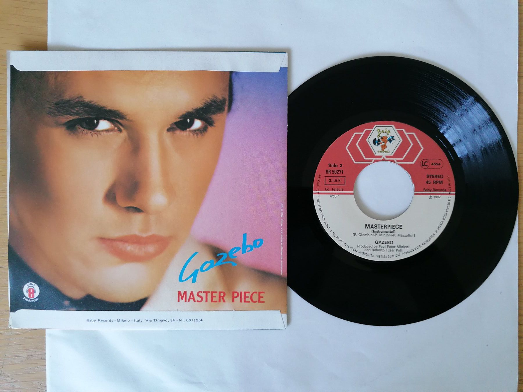Schallplatten: Gazebo - Masterpiece 7" Vinyl Single – Gebraucht aus Beinwil am See von Funkthesizer 1