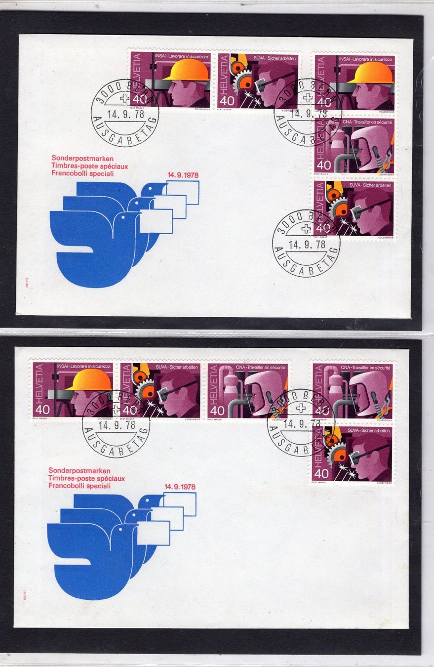 Tutti i francobolli: R2703  /  Sécurité au travail 1978 – Usato da Ste-Croix venduto da MONT-TAGNAC 1