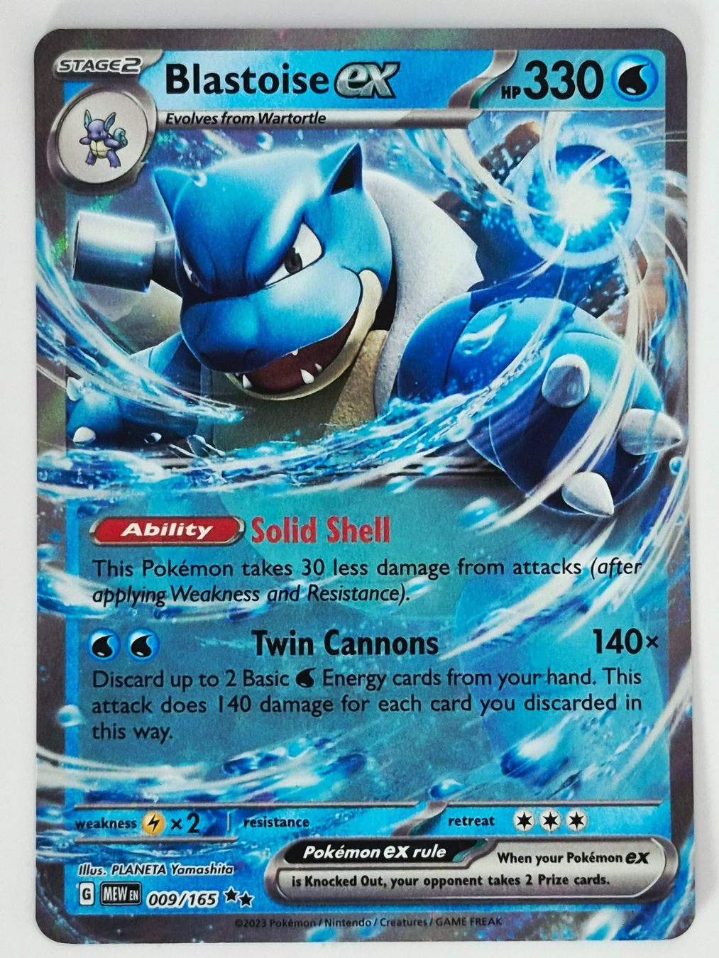Pokémon Sammelbilder & Trading cards: Blastoise EX / Turtok EX / 151 / MEW 009 – Neu (gemäss Beschreibung) aus Arni AG von PokemonCardsStore