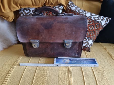 Saccoche Cuir vintage