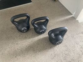 Kettlebells Gorilla Sports 16kg, 14kg, 12kg gebraucht