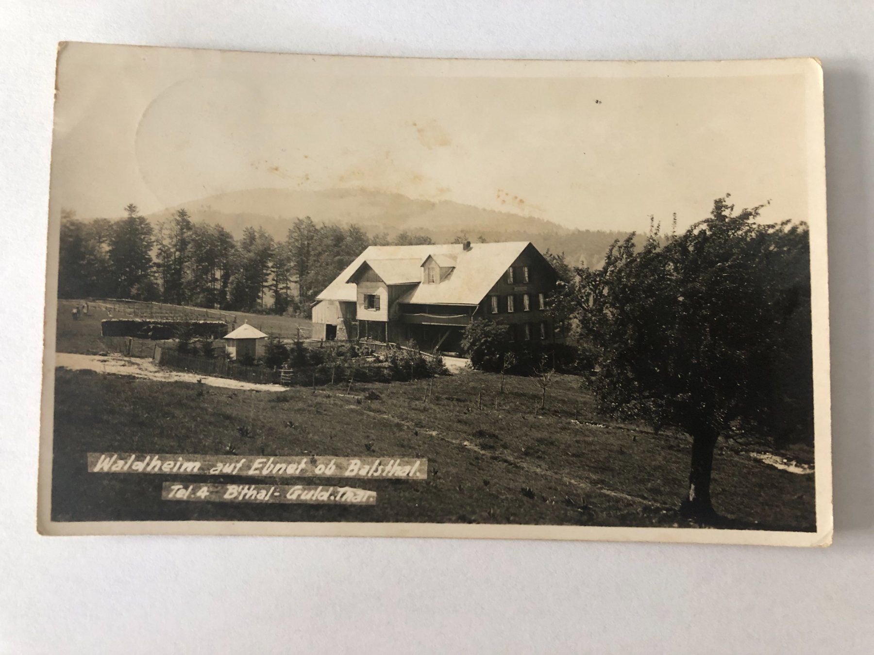 Cartoline postali: Ansichtskarte Waldheim auf Ebnet ob Balsthal – Usato da Pfäffikon ZH venduto da Waltoversand