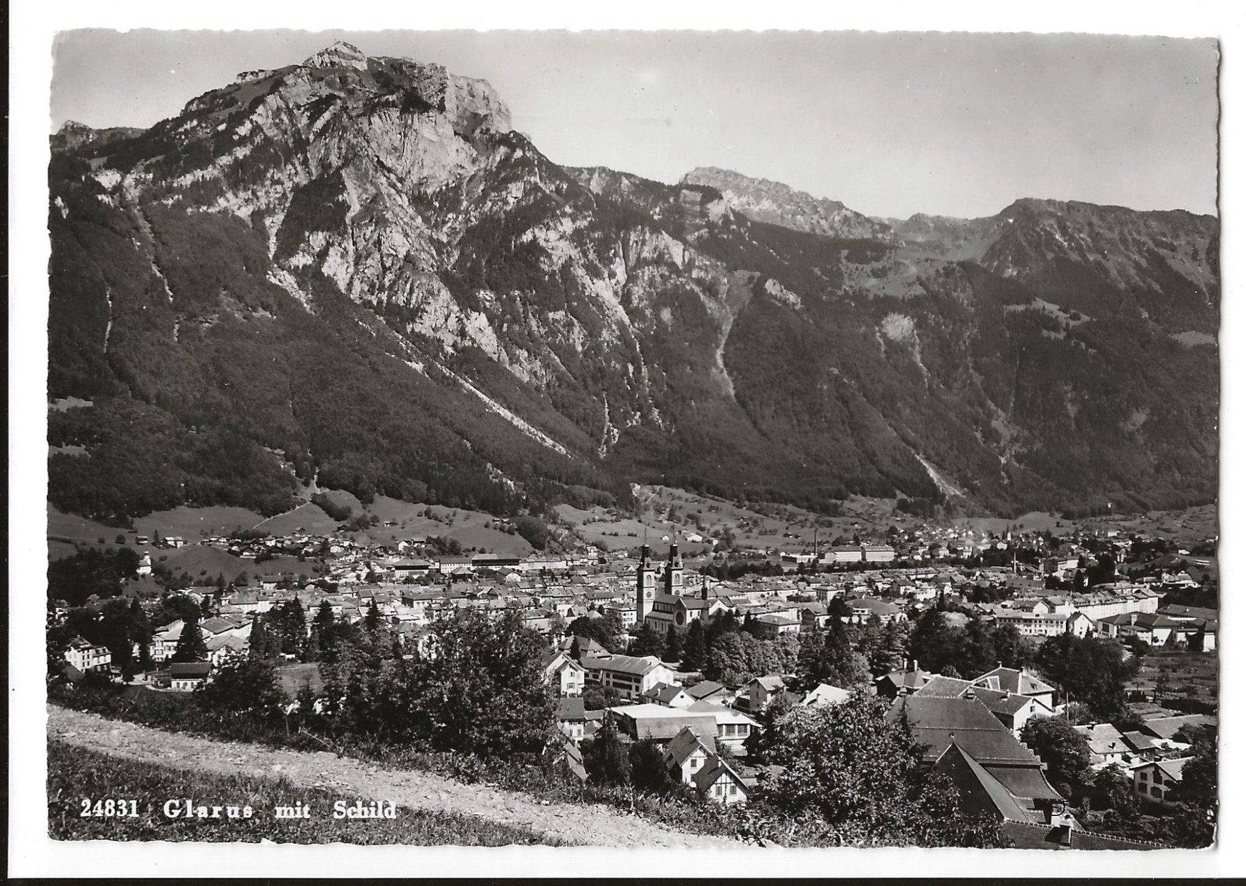 Cartoline postali: AK 1961 Glarus mit Schild – Usato da Greifensee venduto da 315WDO