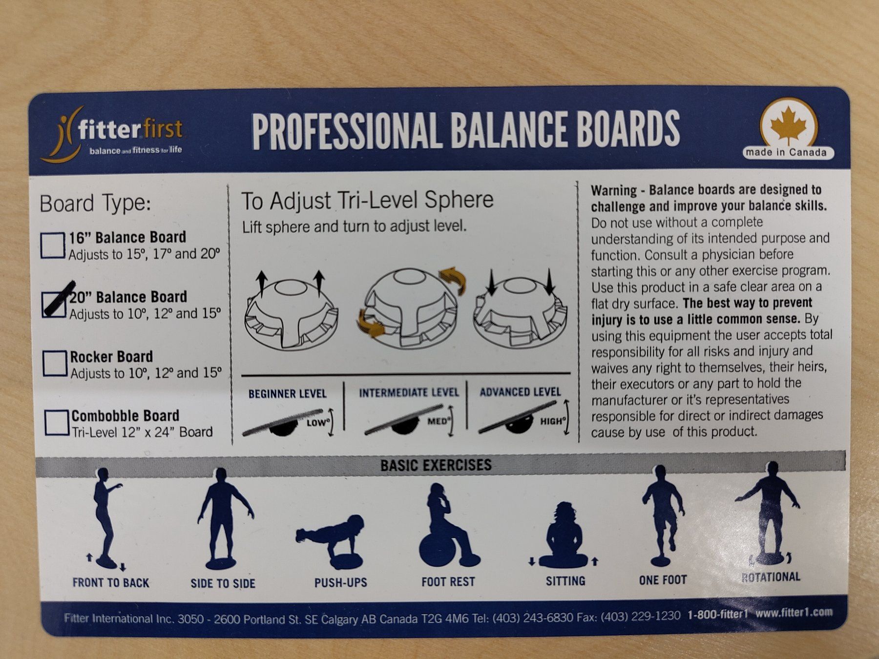 Hometrainer: professionelles Balance Board "FitterFirst" – Nuovo (secondo la descrizione) da Hendschiken venduto da Rynacheri 2