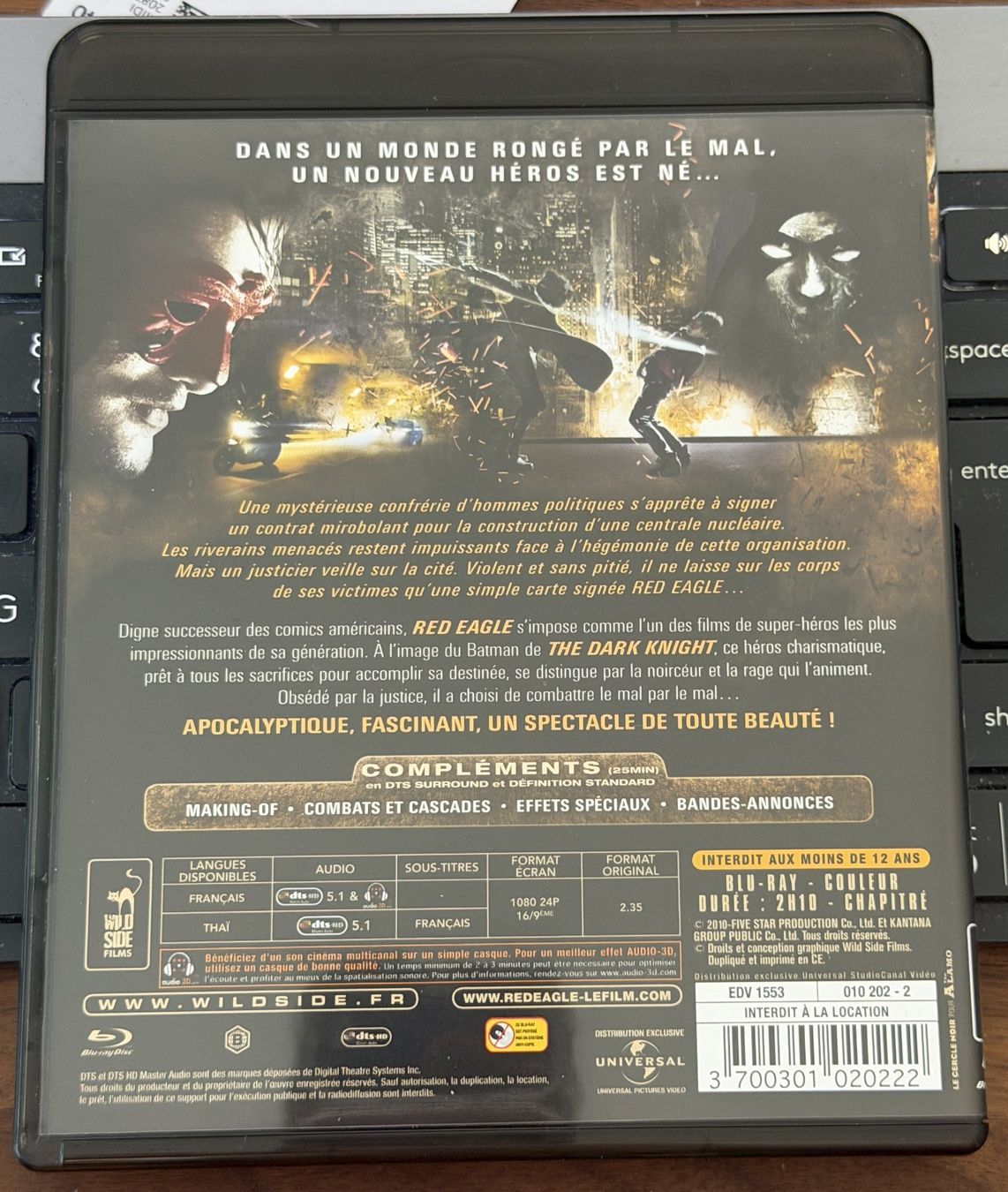 Tous les DVDs: Red Eagle (2010) - Blu-ray – D'occasion à Semsales par __Florian__ 2