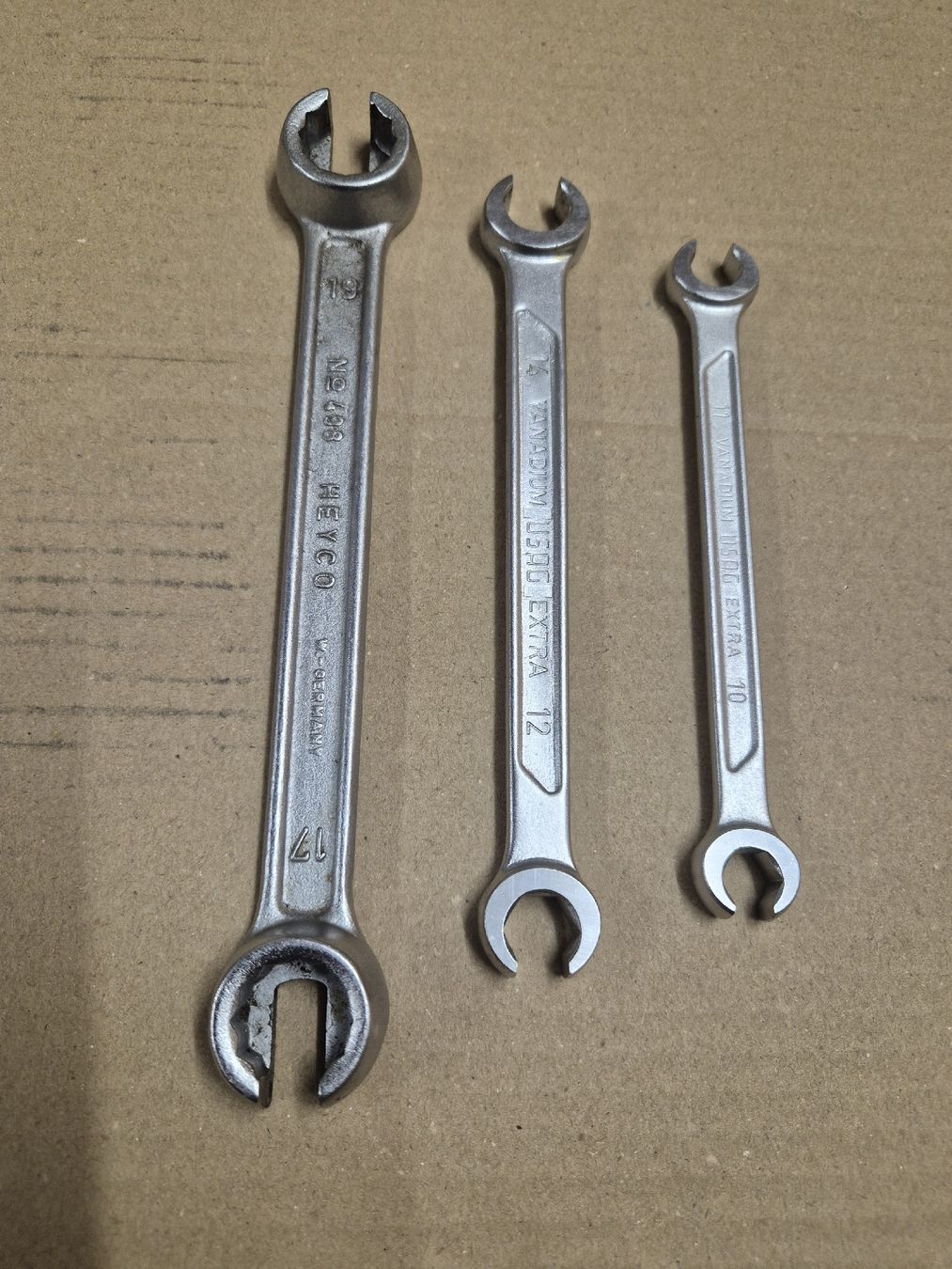 Tutti gli attrezzi: Drei Ringschlüssel mit Öffnung – Usato da Hausen AG venduto da roland86190