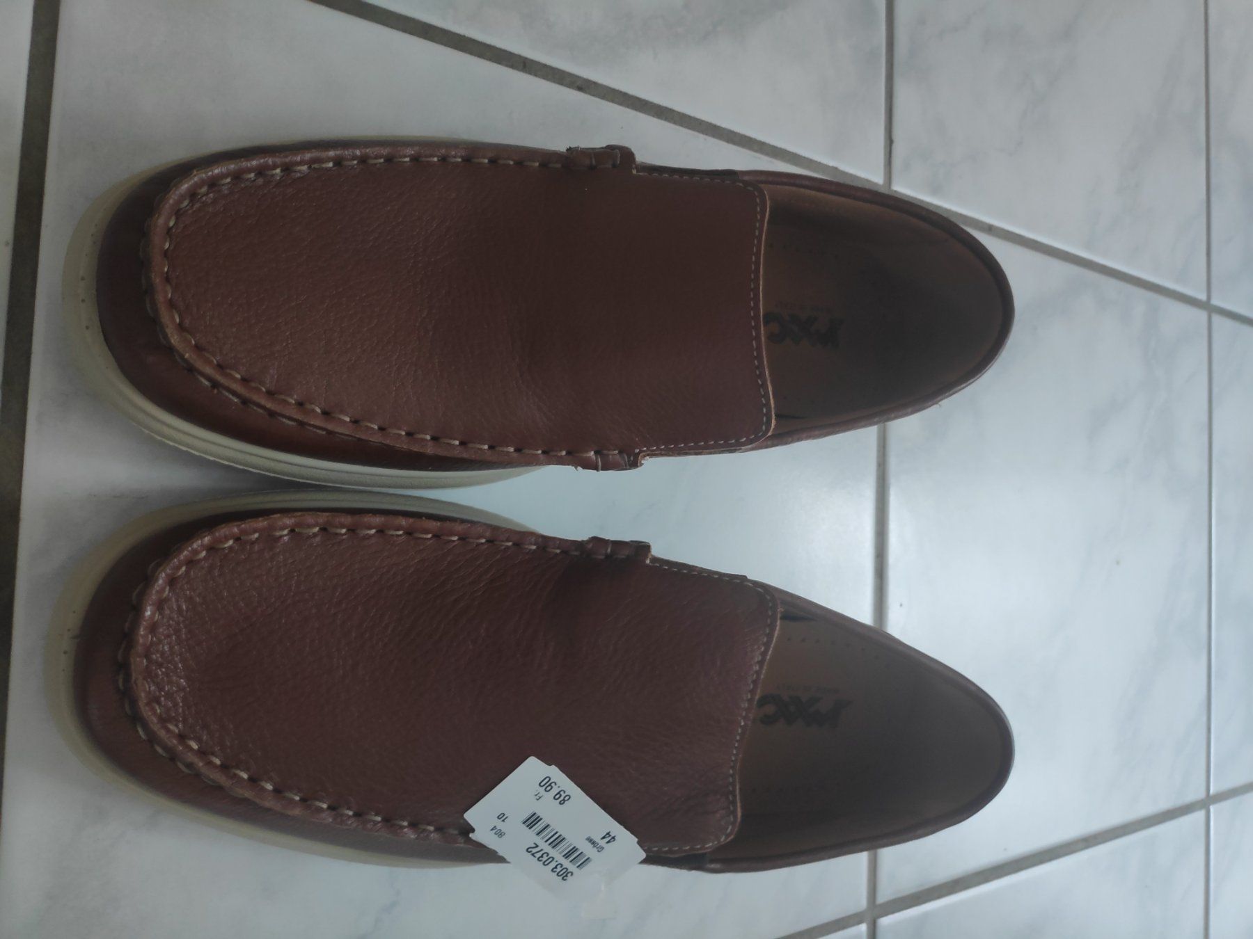 Herrenschuhe: Halbschuh-Schlüpfer Braun Leder 44 / NEU – Neu (gemäss Beschreibung) aus Reichenburg von Telja 2