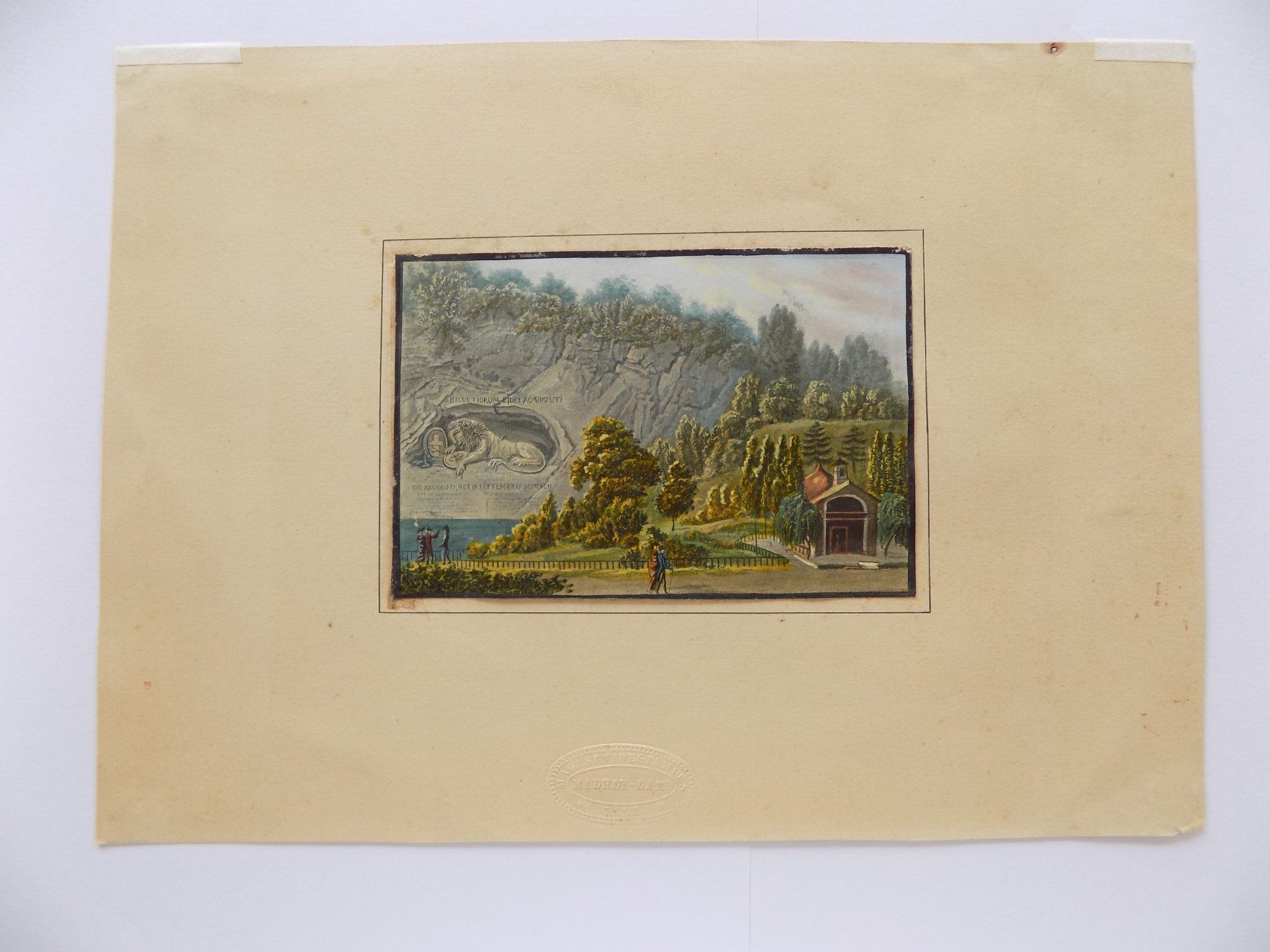 Gravures: Löwendenkmal in Luzern – D'occasion à Risch par Rischli15
