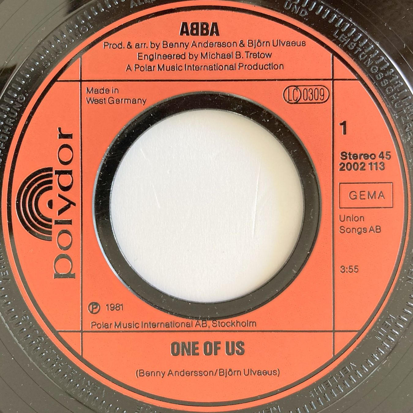 Dischi in vinile: ABBA - ONE OF US – Usato da Bottens venduto da hotter-than-hell 2