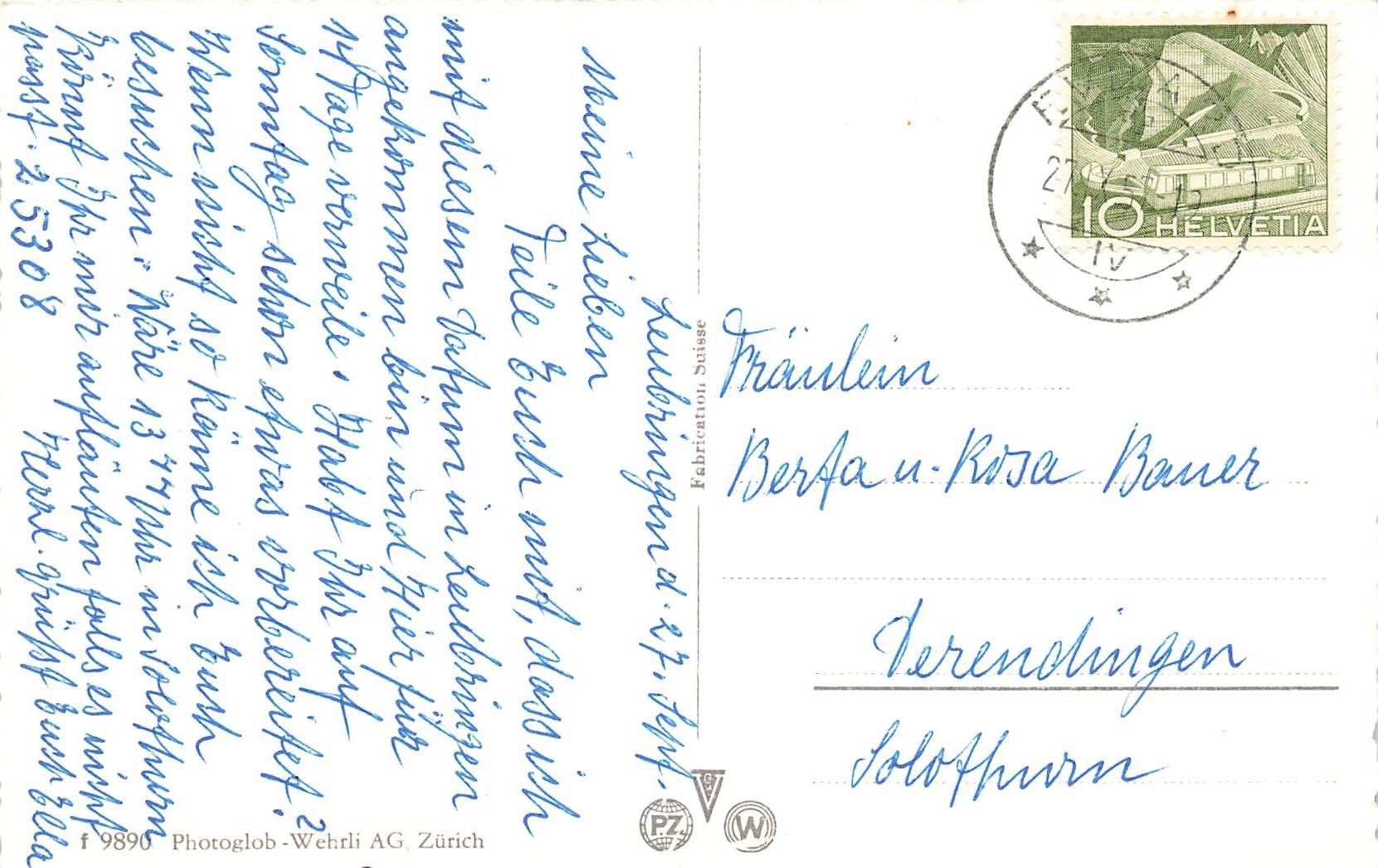 Cartoline postali: Evilard Leubringen (BE) – Usato da Biasca venduto da Blenio71 1