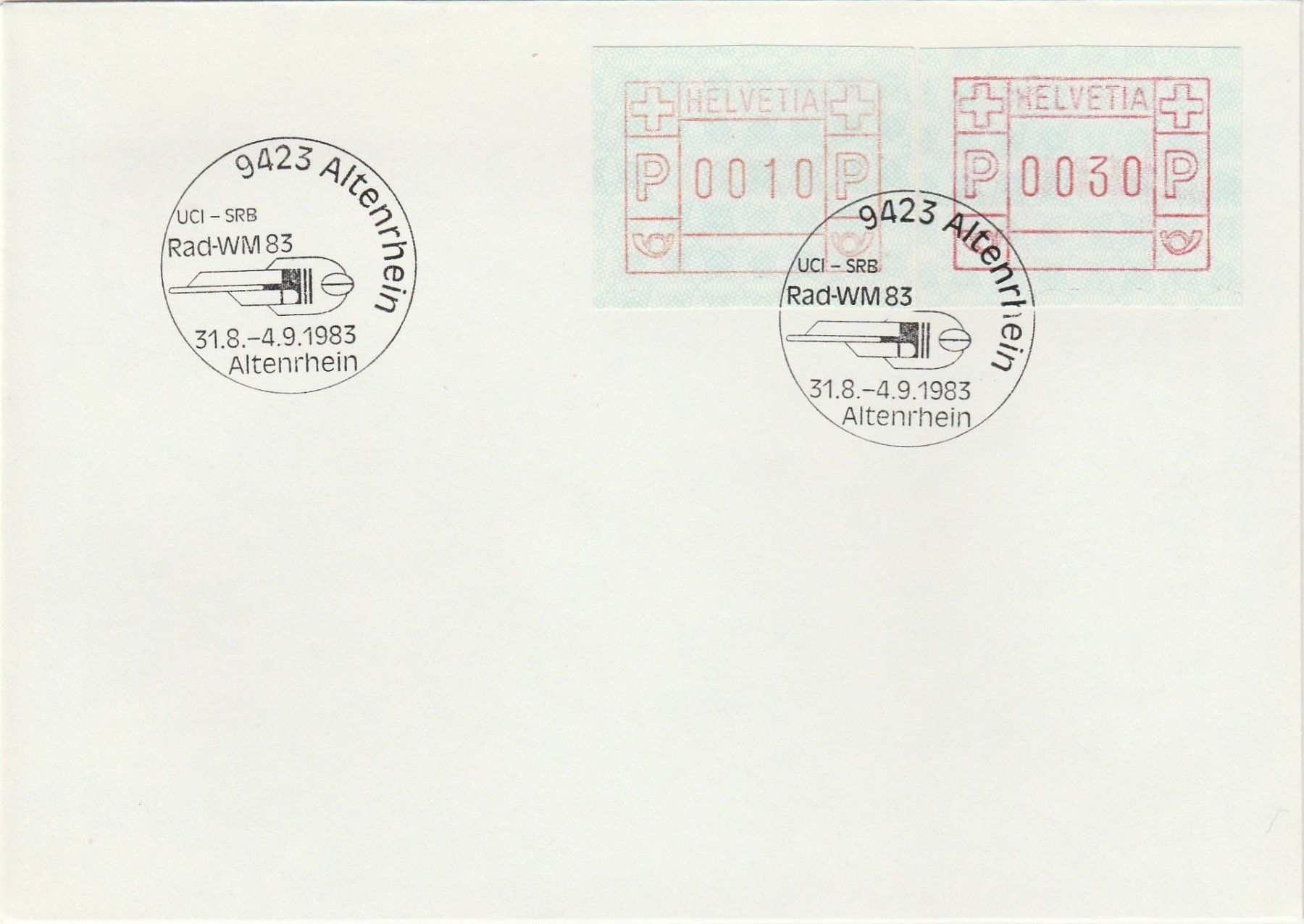 Alle Briefmarken: Nr. 6II orangrote Farbe auf Brief – Gebraucht aus Oberglatt ZH von Wiedmi6
