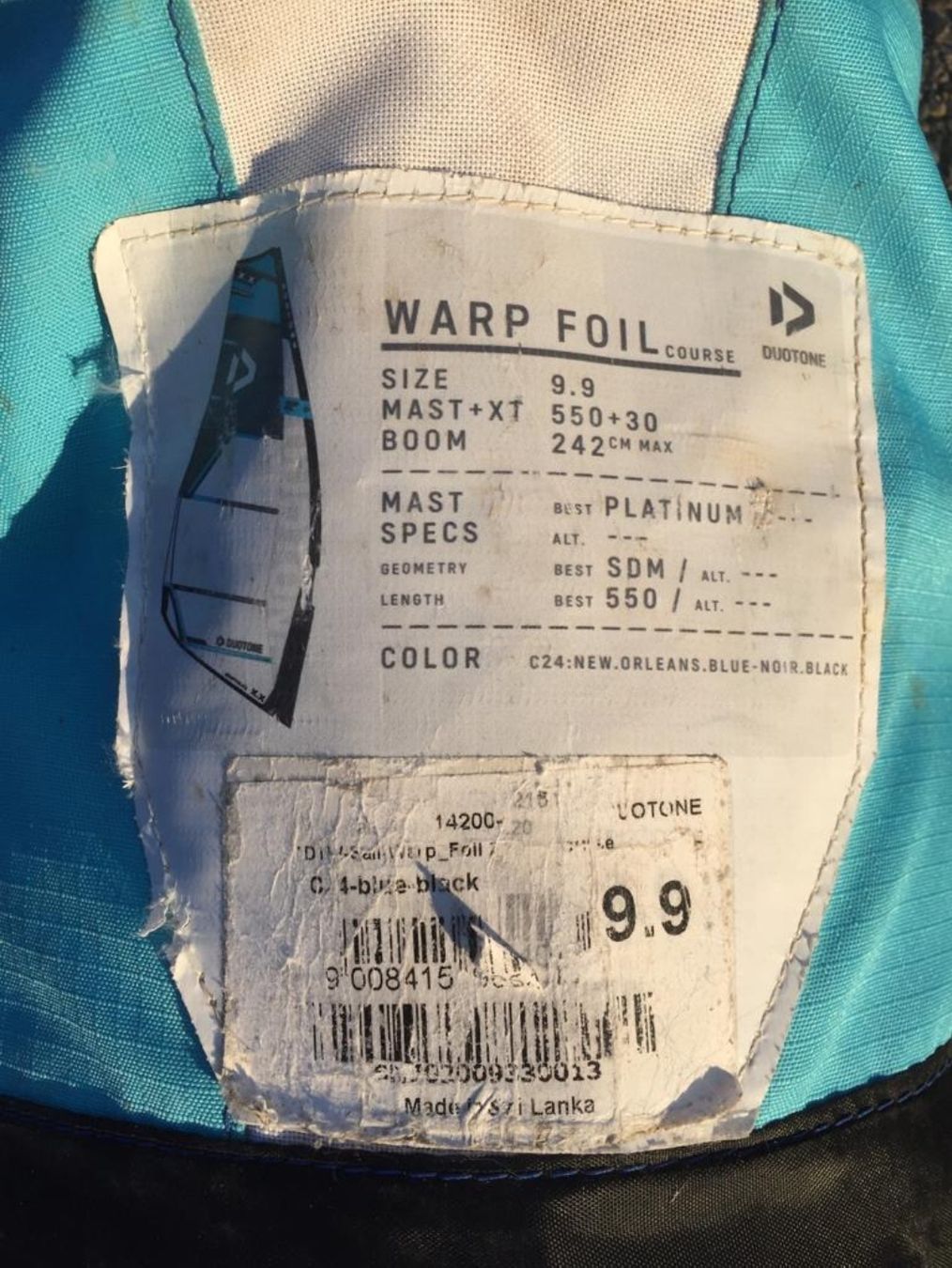 Duotone Surf: Duotone Foil Segel 9.9m 2021 – Usato da Fällanden venduto da Nmustang 3