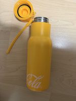 Trinkflasche Coca-Cola gelb Edelstahl