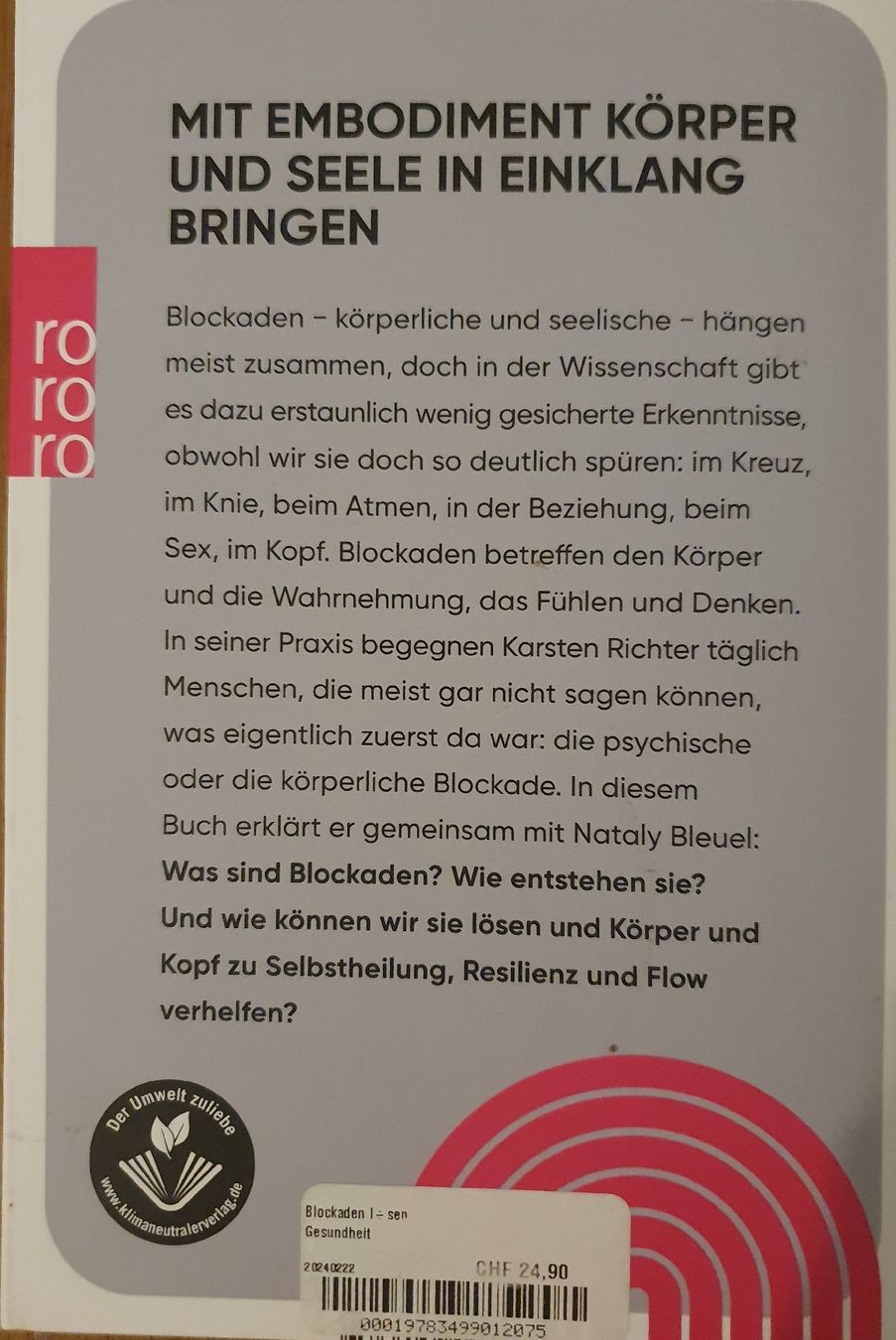 Bücher: Blockaden lösen – Gebraucht aus Zürich von Philotimo 1