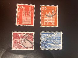 Schweiz Lot Briefmarken mit verschiedenen T-Stempel