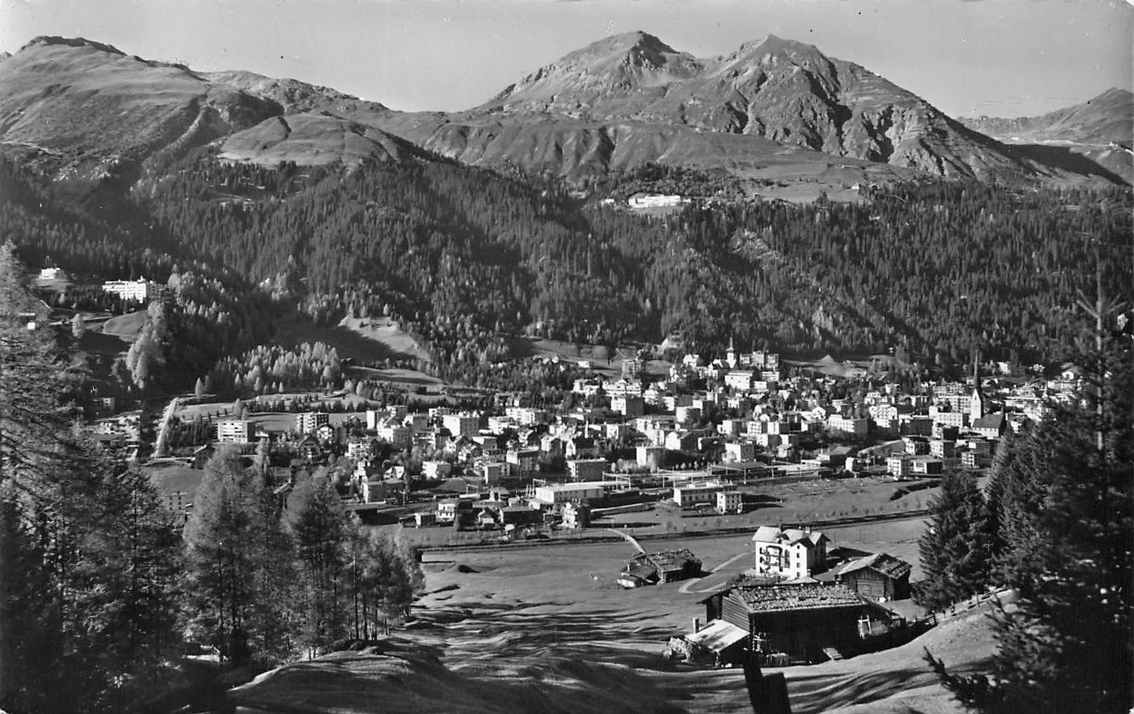 Cartoline postali: Davos platz – Usato da Biasca venduto da Blenio71