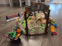 PLAYMOBIL Spielset Pferdekoppel mit Pferden und viel Zubehör