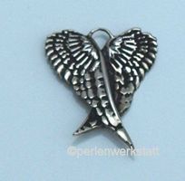 Anhänger, Charm, Flügel Silber 925