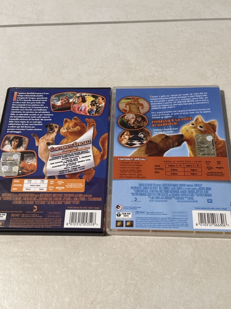 Tutti i DVDs: Garfield 1,2 – Usato da Cadenazzo venduto da nick995 1