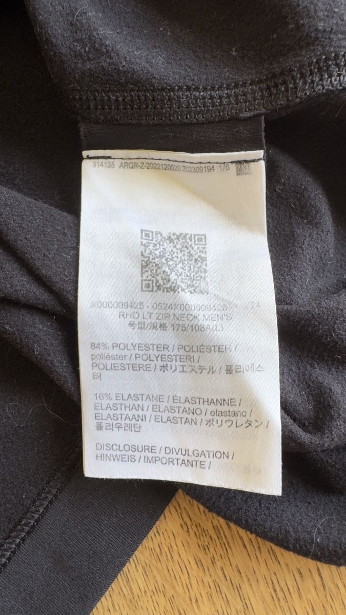 Arcteryx Unterwäsche: Arc’teryx baselayer RHO LT  – Neu (gemäss Beschreibung) aus Lausanne von dor_lnv8 2