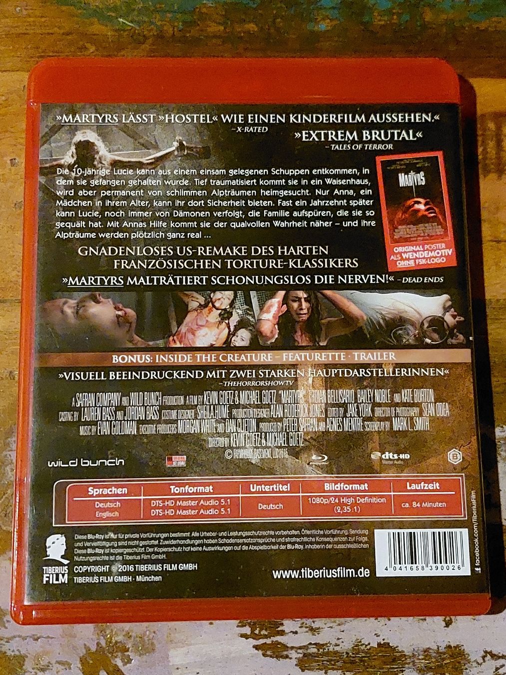 Tutti i DVDs: Martyrs, Blu Ray Horror – Usato da Winterthur venduto da Belzarek 1