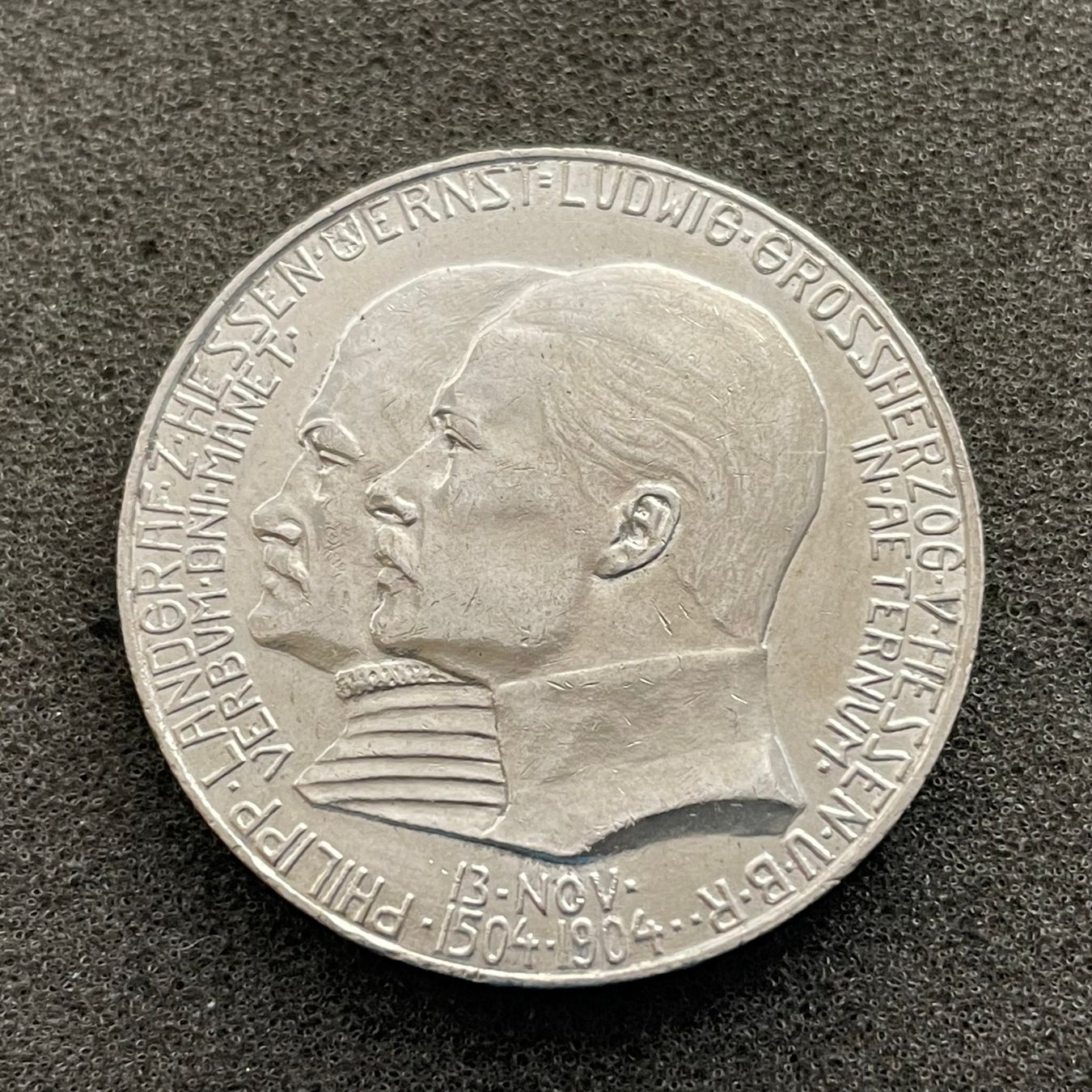 Tutti le monete: 5 Mark Deutschland Hessen 1904 VZ – Usato da Reitnau venduto da tb-muenzen 2