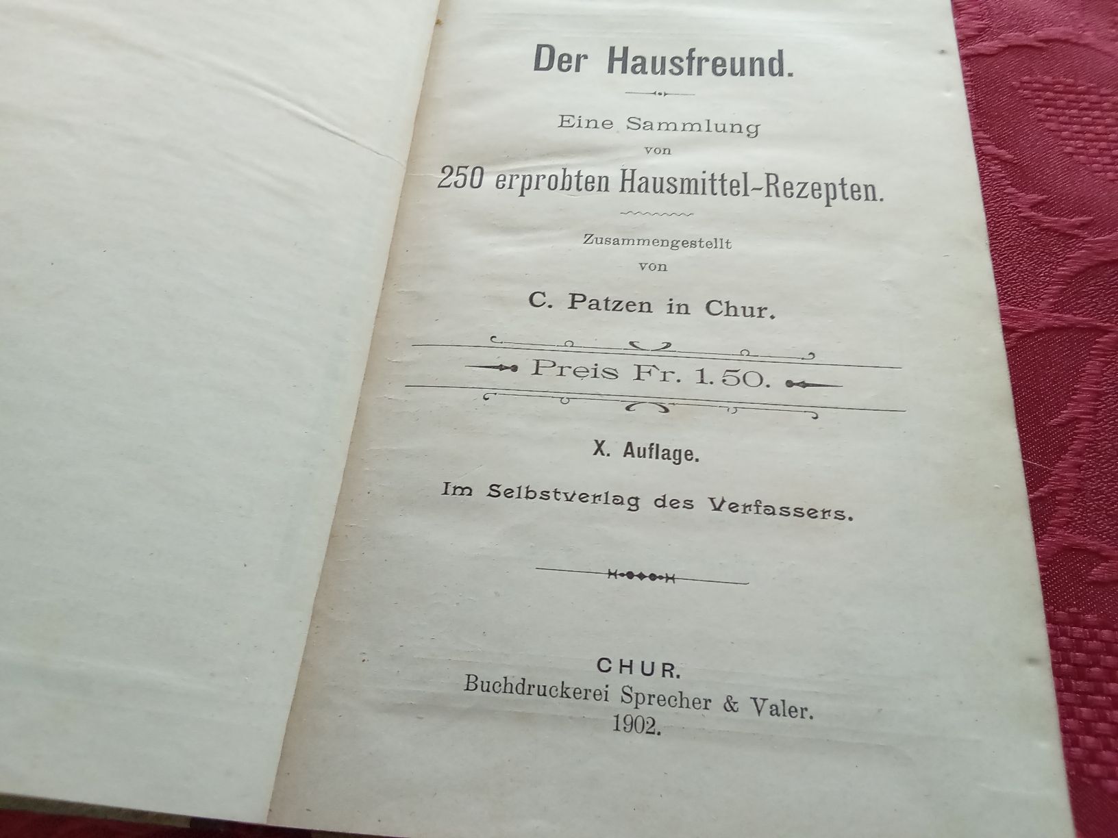 Libri: DER HAUSFREUND 1902 – Usato da Muri BE venduto da Alk 2