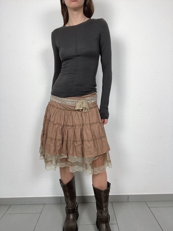 Y2k Lace Skirt  KF70208
