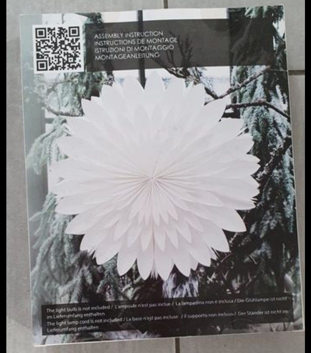 Tutte le decorazioni: Weihnachtsdeko Papierstern Winterzauber – Usato da Heerbrugg venduto da kim11