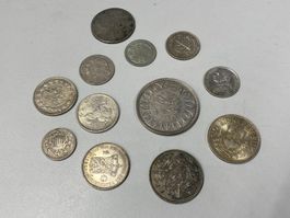 LOT Silber-Münzen ganze Welt 125gr. //i733