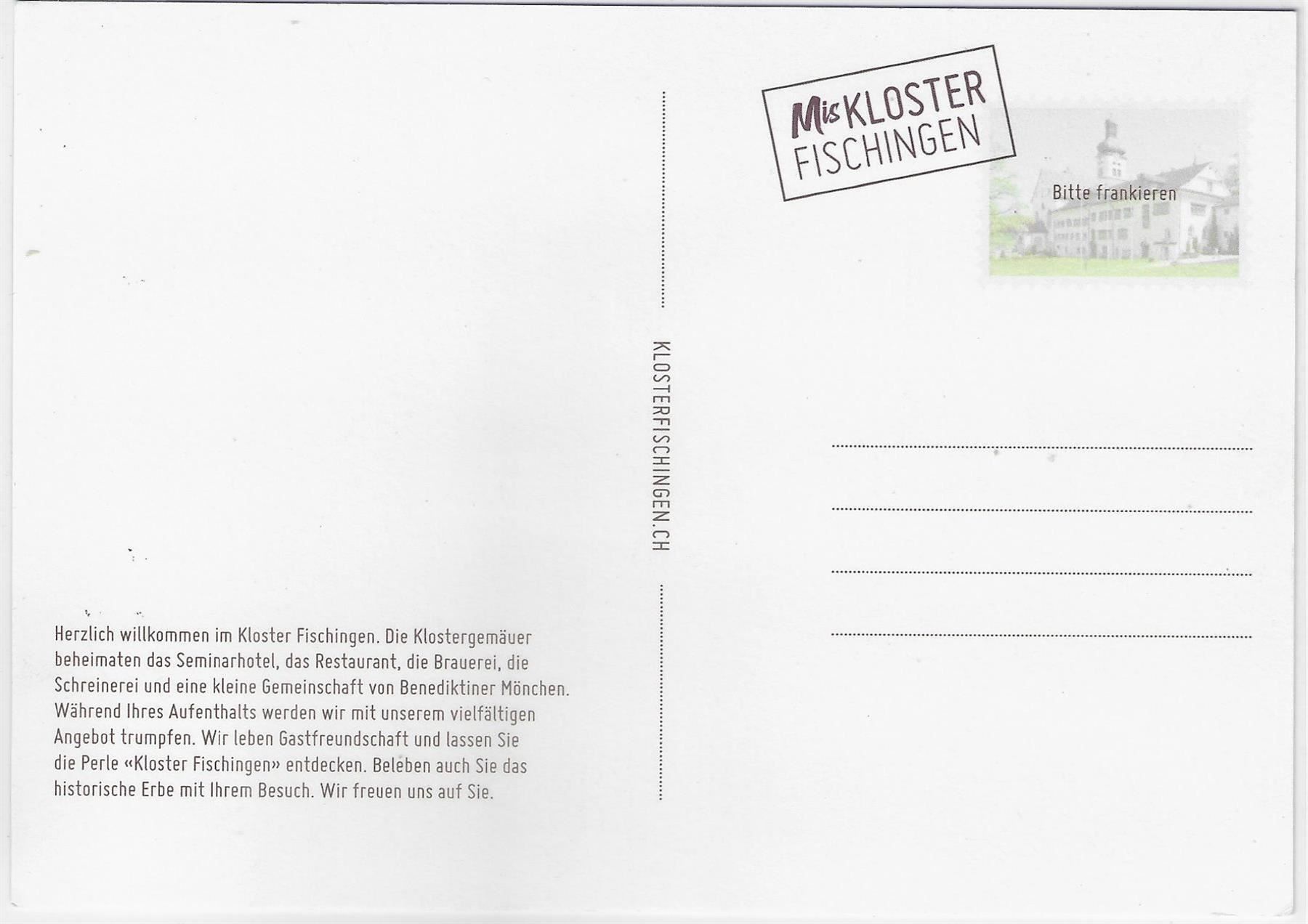 Cartoline postali: Mis Kloster Fischingen - Brunnen – Antico da Ettingen venduto da Kartenplanet 1