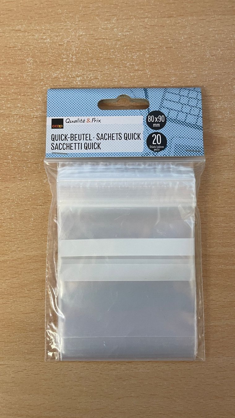 Elektronikbauteile: Quick-Beutel 80x90 mm, 20 Stk. – Neu und originalverpackt aus Glattfelden von cybermaxx