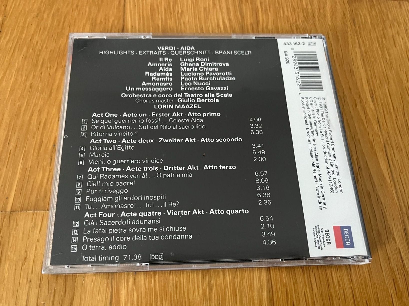 CD: CD "Verdi: Aida - Highlights" – Usato da Grosswangen venduto da Vita500 1