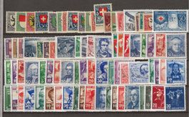 PJ124 - Lot Pro Juventute 1924-1963 **