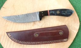Damast-Stahl Jagdmesser, Pfadimesser, Camping-Messer 24cm