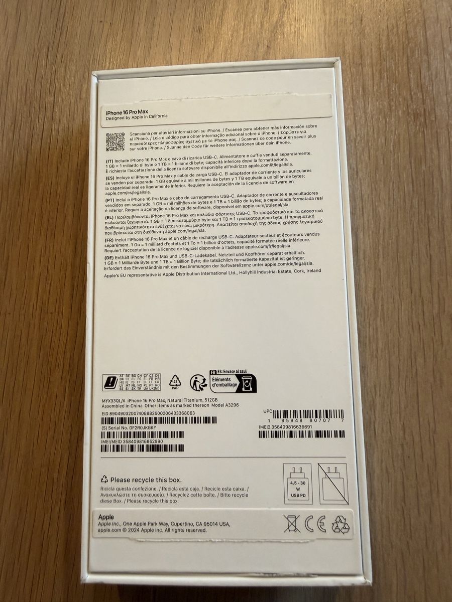 Apple Portables: Iphone 16 Pro Max / 512GB / TOP-Zustand – Neuf (Voir description) à Wallisellen par Blackhawks_16 7
