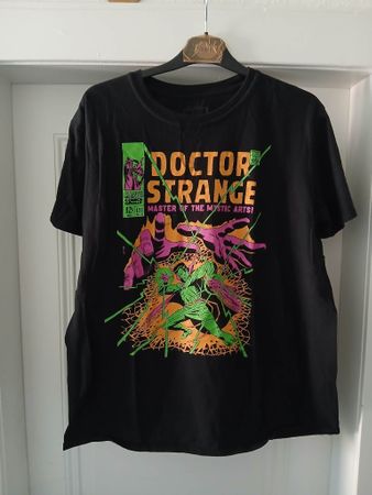 Doctor Strange T-Shirt, Comic Print, Grösse L, Schwarz