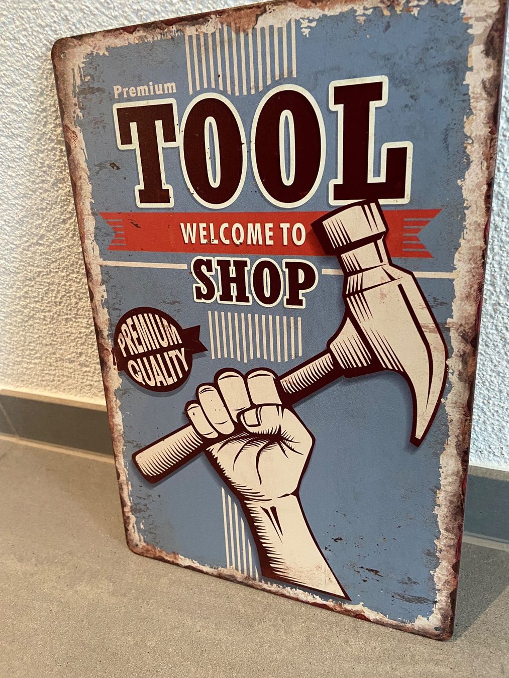 Insegne: TOOL SHOP VINTAGE BLECHSCHILD NEU 1 Pcs. – Nuovo e nell'imballaggio originale da Seon venduto da Aaargauer01 5