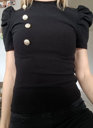 T-SHIRT CHIC NOIR XS