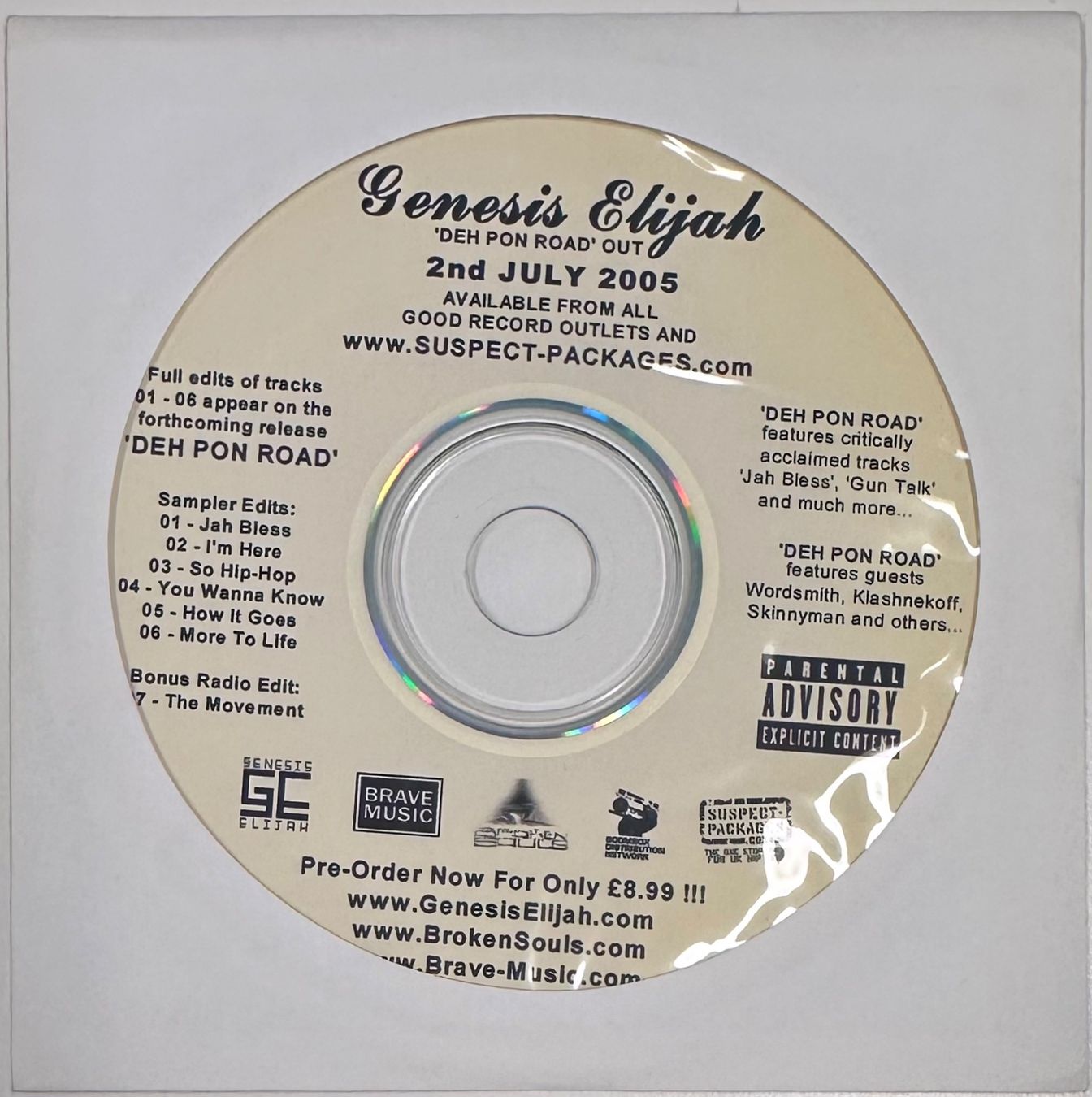 CD: Genesis Elijah – Deh Pon Road Sampler – Usato da Martigny venduto da jereq