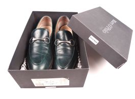 MARC O'POLO Leder-Loafer / Slipper Dunkelgrün – Gr. 39