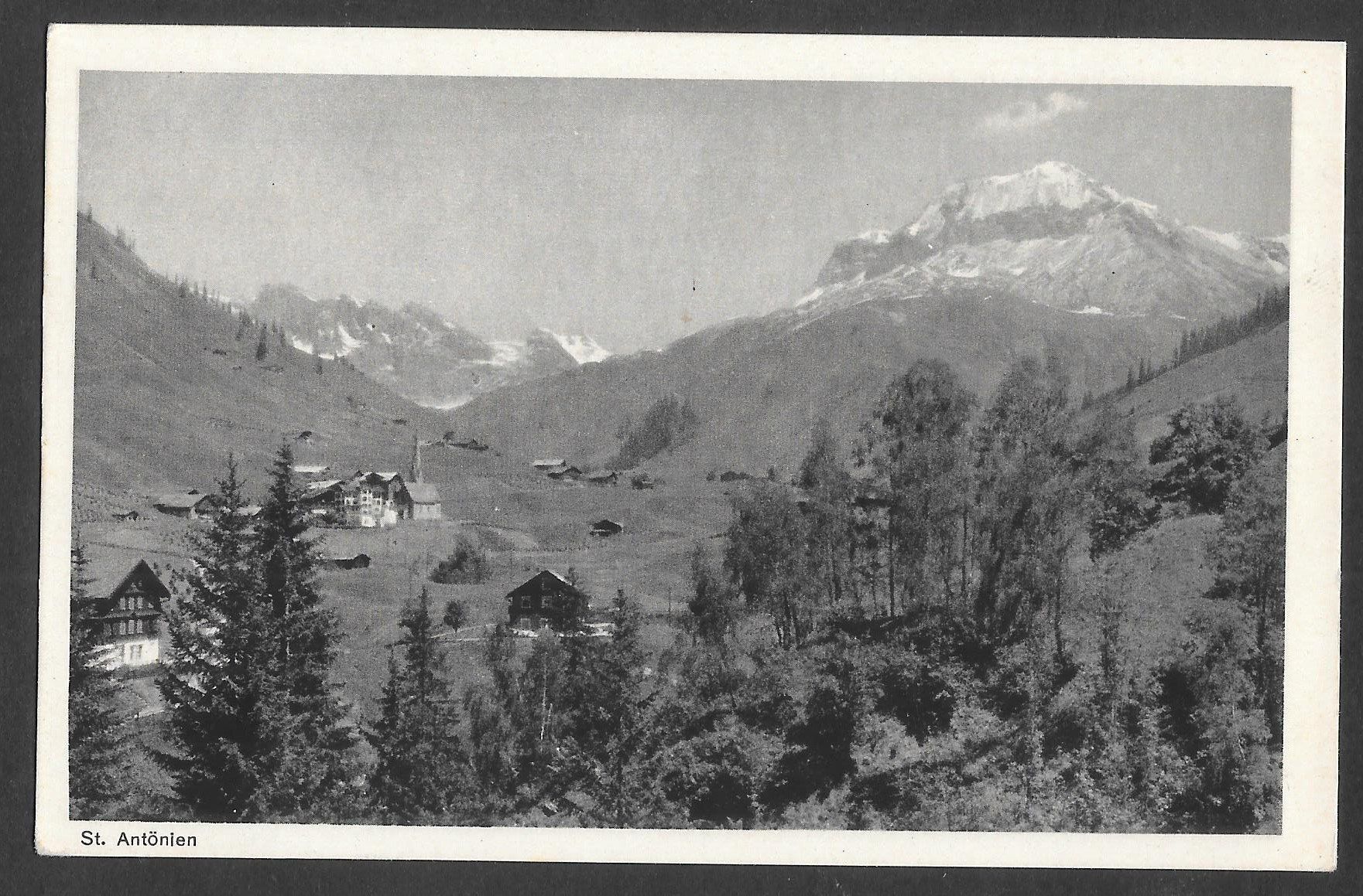 Cartoline postali: St. Antönien Teilansicht – Usato da Olten venduto da clotaldi